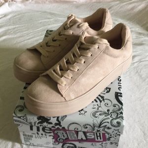 Blush Avery Lace-Up Oxfords